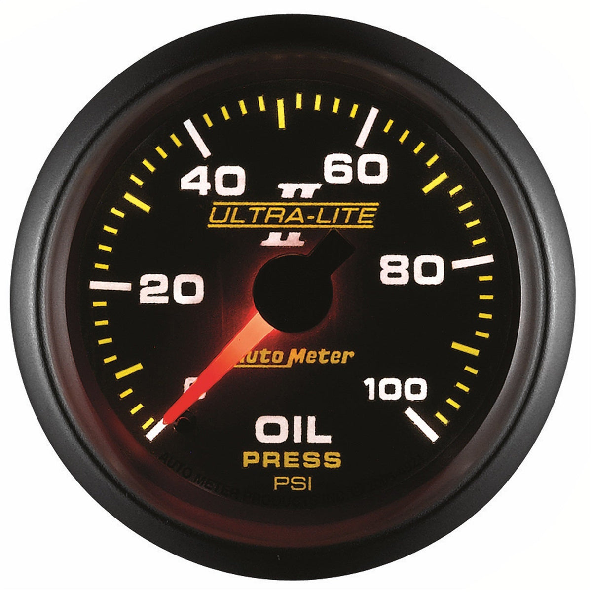 2-1/16" OIL PRESSURE, 0-100 PSI, ULTRA-LITE II