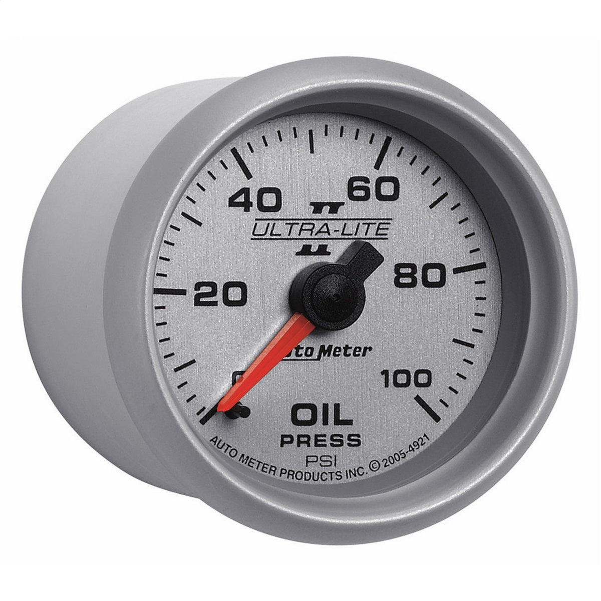 2-1/16" OIL PRESSURE, 0-100 PSI, ULTRA-LITE II