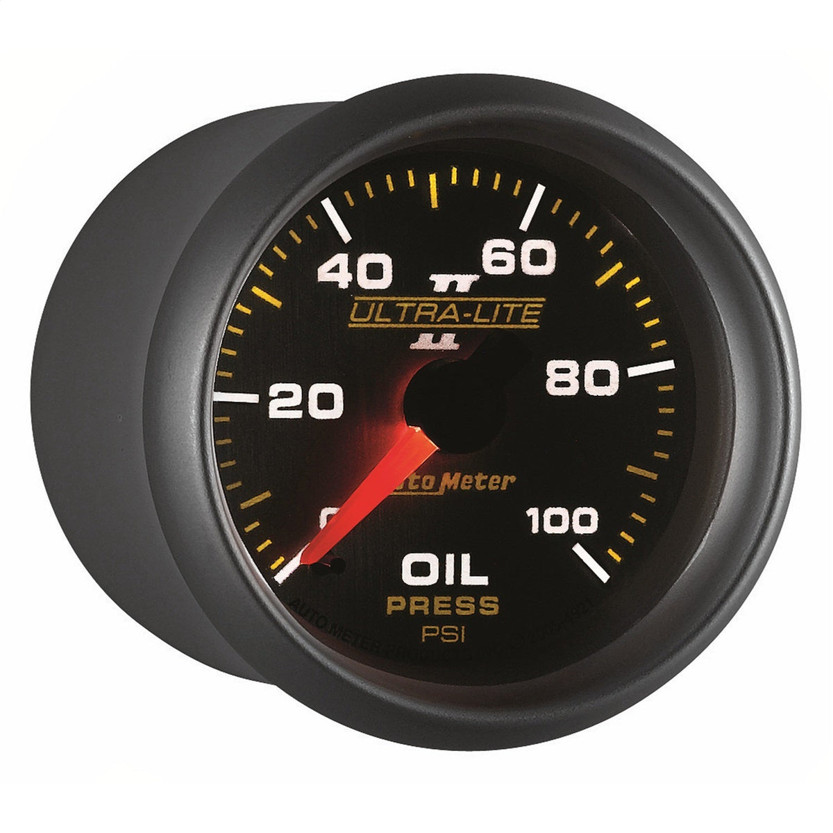 2-1/16" OIL PRESSURE, 0-100 PSI, ULTRA-LITE II
