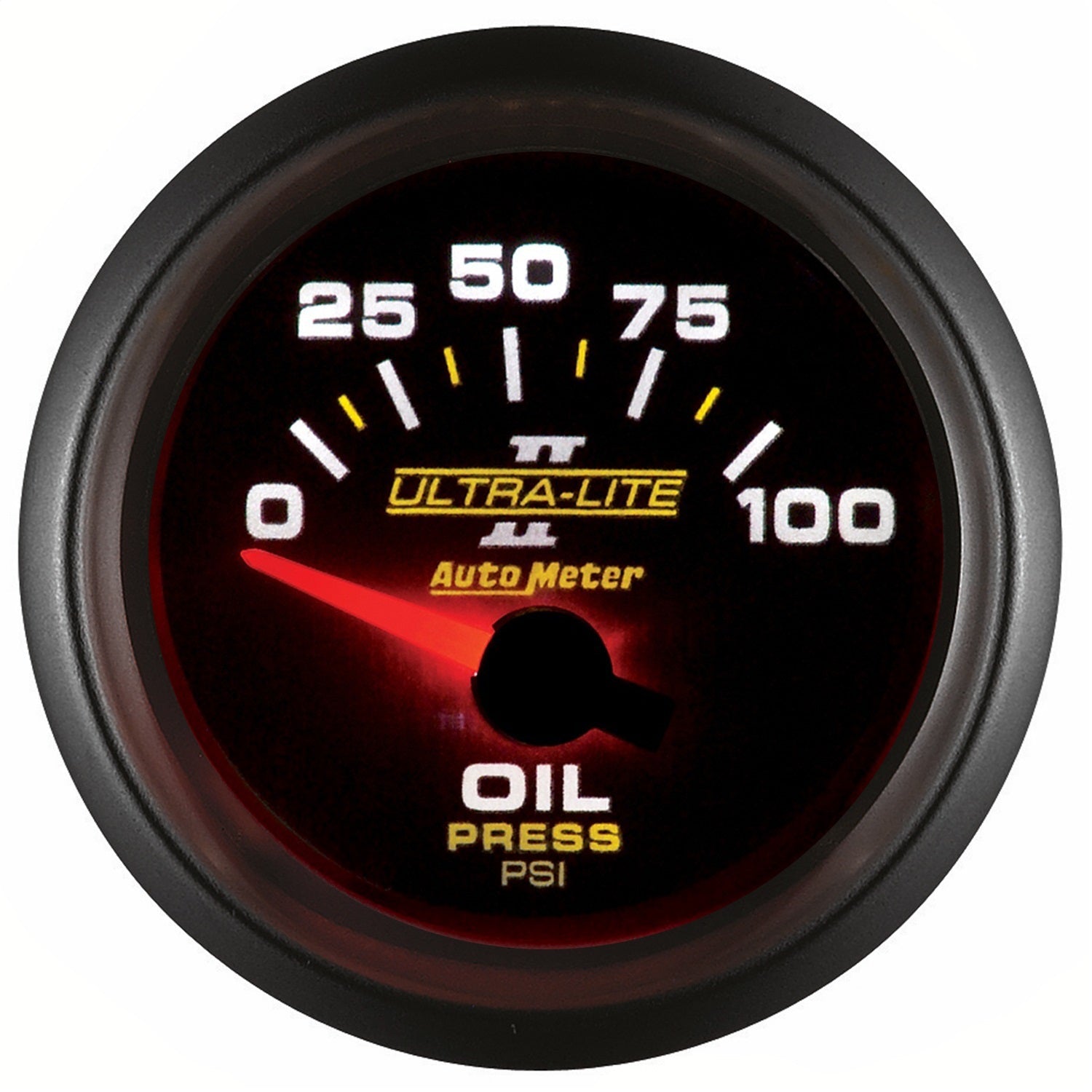 2-1/16" OIL PRESSURE, 0-100 PSI, ULTRA-LITE II