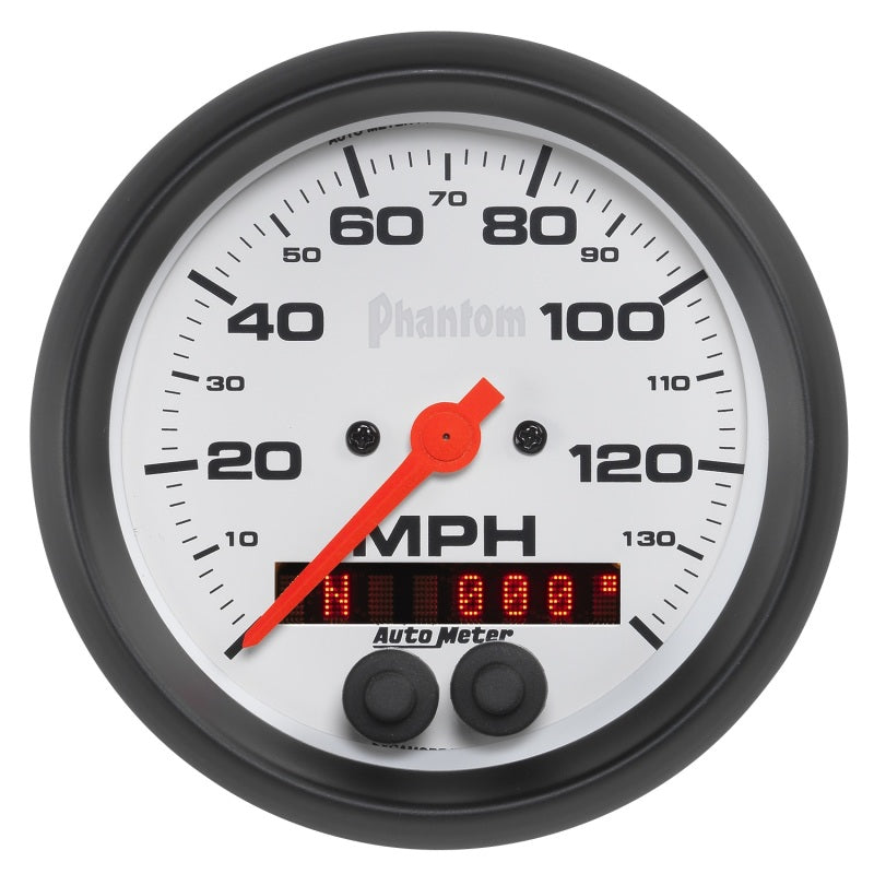 3-3/8" GPS SPEEDOMETER, 0-140 MPH, PHANTOM