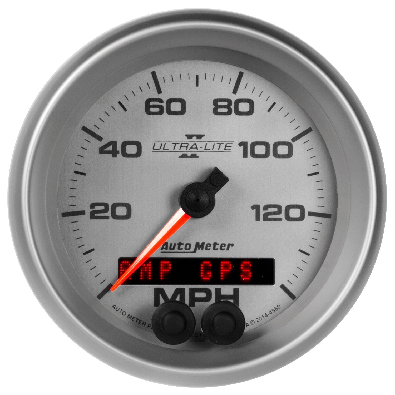 3-3/8" GPS SPEEDOMETER, 0-140 MPH, ULTRA-LITE II