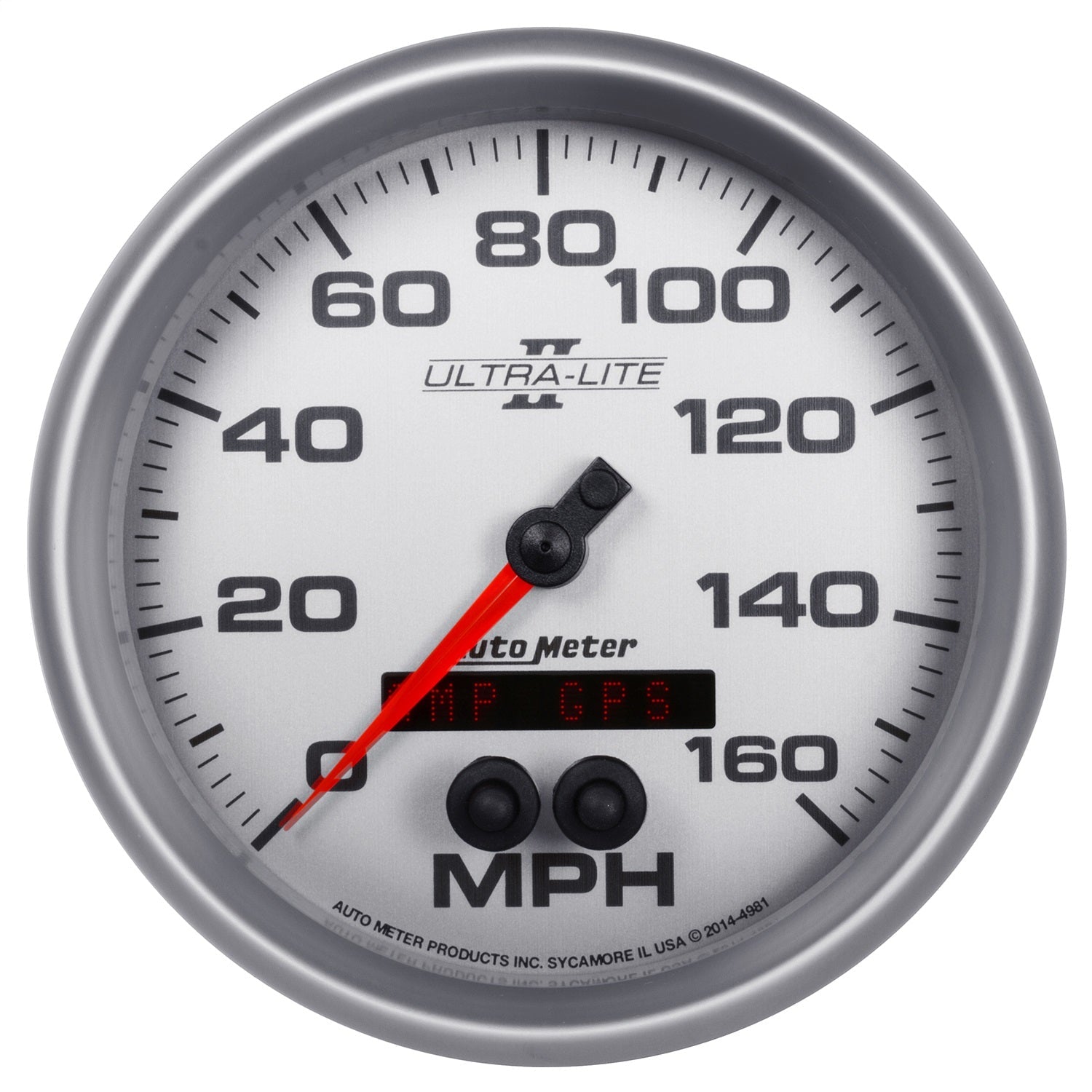 5" GPS SPEEDOMETER, 0-160 MPH, ULTRA-LITE II