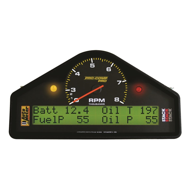 RACE DASH, 0-3-8K RPM, PRO-COMP PRO