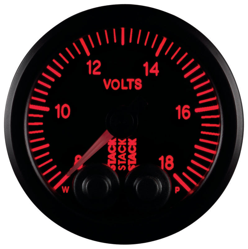 BATTERY VOLTAGE, PRO-CONTROL, 52MM, BLK, 8-18V