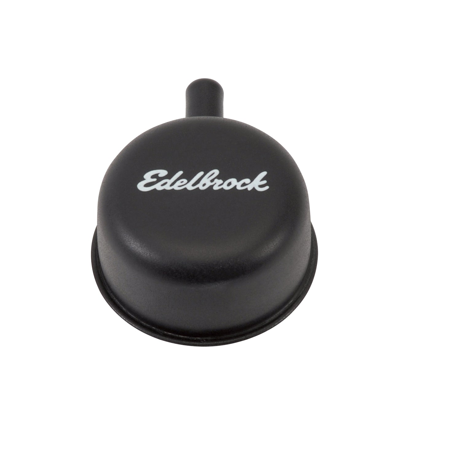 Edelbrock 4413 Signature Series Valve Cover Breather, Push-In - Black Finish