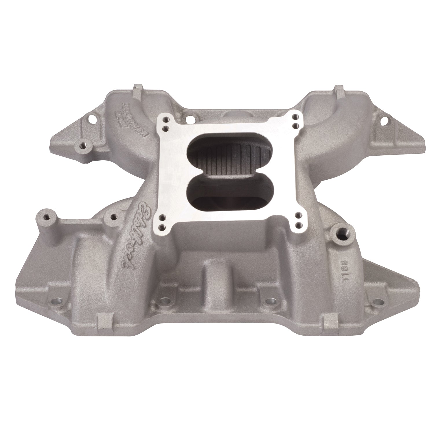 Edelbrock 7186 Intake Manifold Performer RPM Dual Plane Aluminum Natural Square