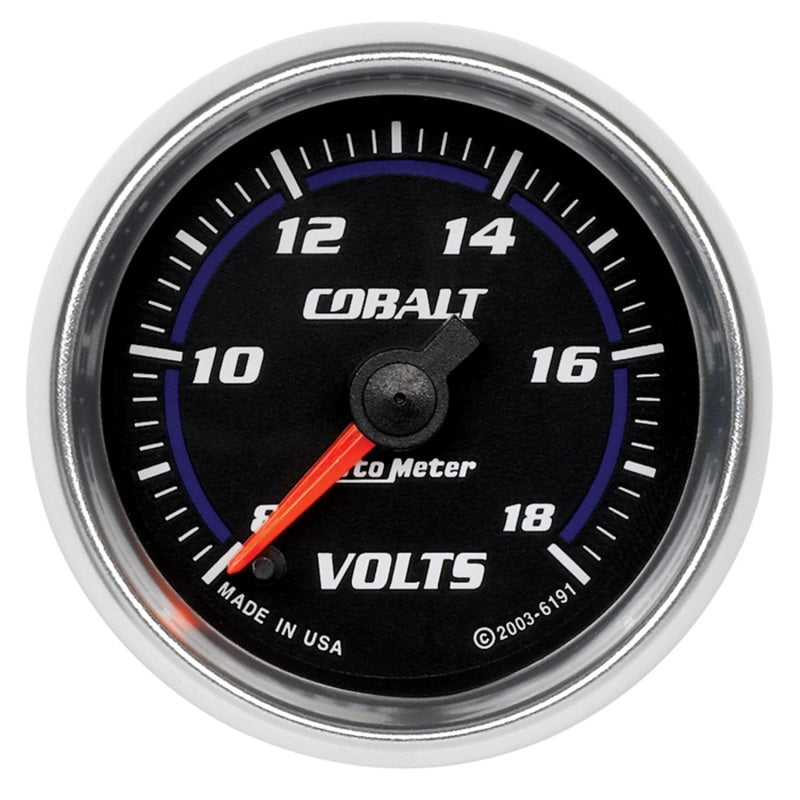 2-1/16" VOLTMETER, 8-18V, COBALT