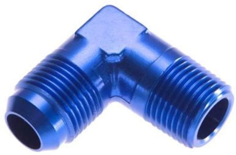 Redhorse Performance 822-06-06-1 -06 90 Degree Male Adapter to -06 (3/8") NPT Male - Blue