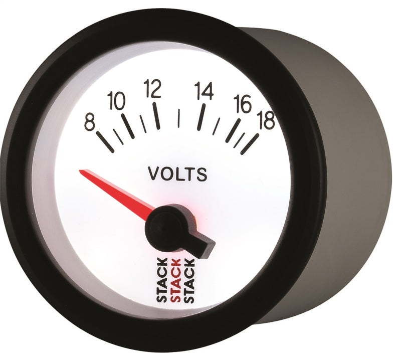 BATTERY VOLTAGE, ELECTRIC, 52MM, WHT, 8-18V