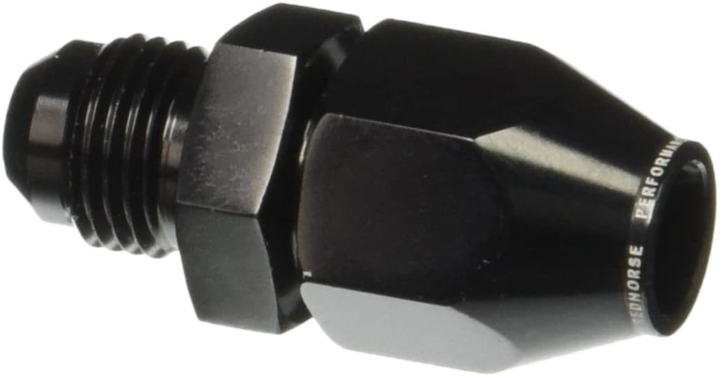 Redhorse Performance 3100-06-06-2 -06 to 3/8" hard line AN aluminum hose end - black