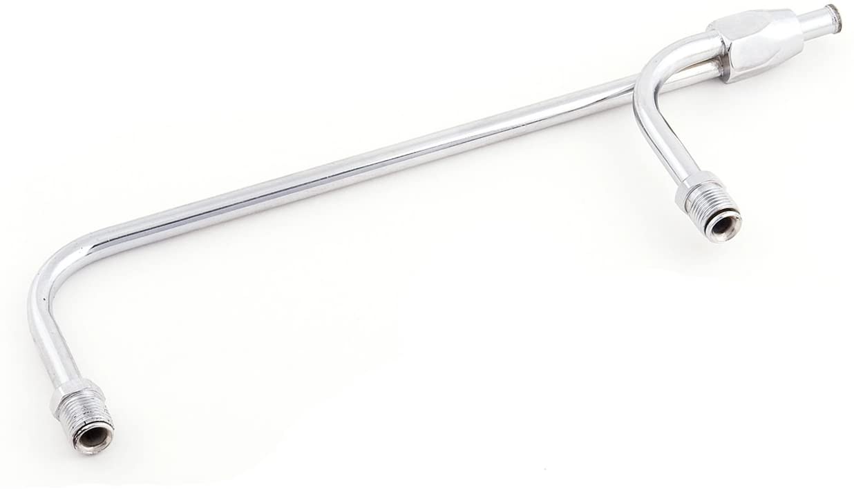 Mr. Gasket 1551 Fuel Line - 3/8" Dual Inlet - Chrome