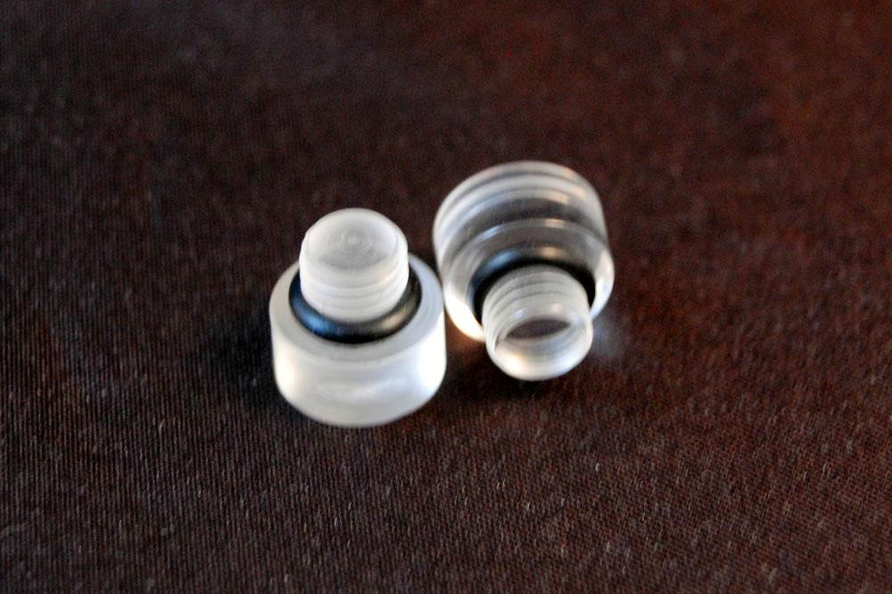 AED Performance 5170 Clear Bowl Sight Plugs - Set Of 2