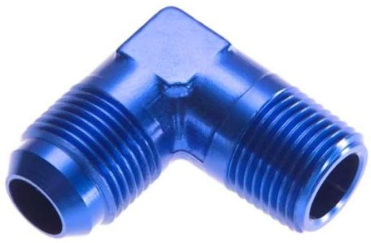 Redhorse Performance 822-08-06-1 -08 90 degree male adapter to -06 (3/8") NPT male - blue