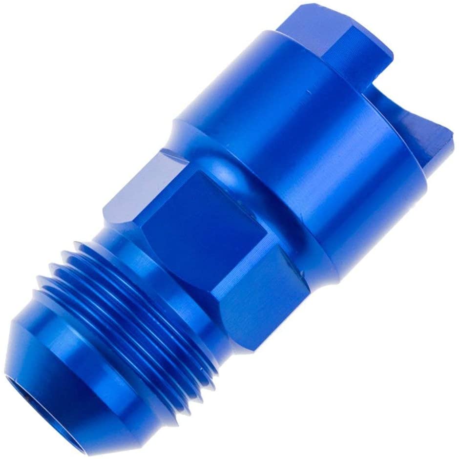 Redhorse Performance 881-06-06-1 EFI Fitting -06 AN Male to 3/8" SAE Quick-disconnect Female -blue