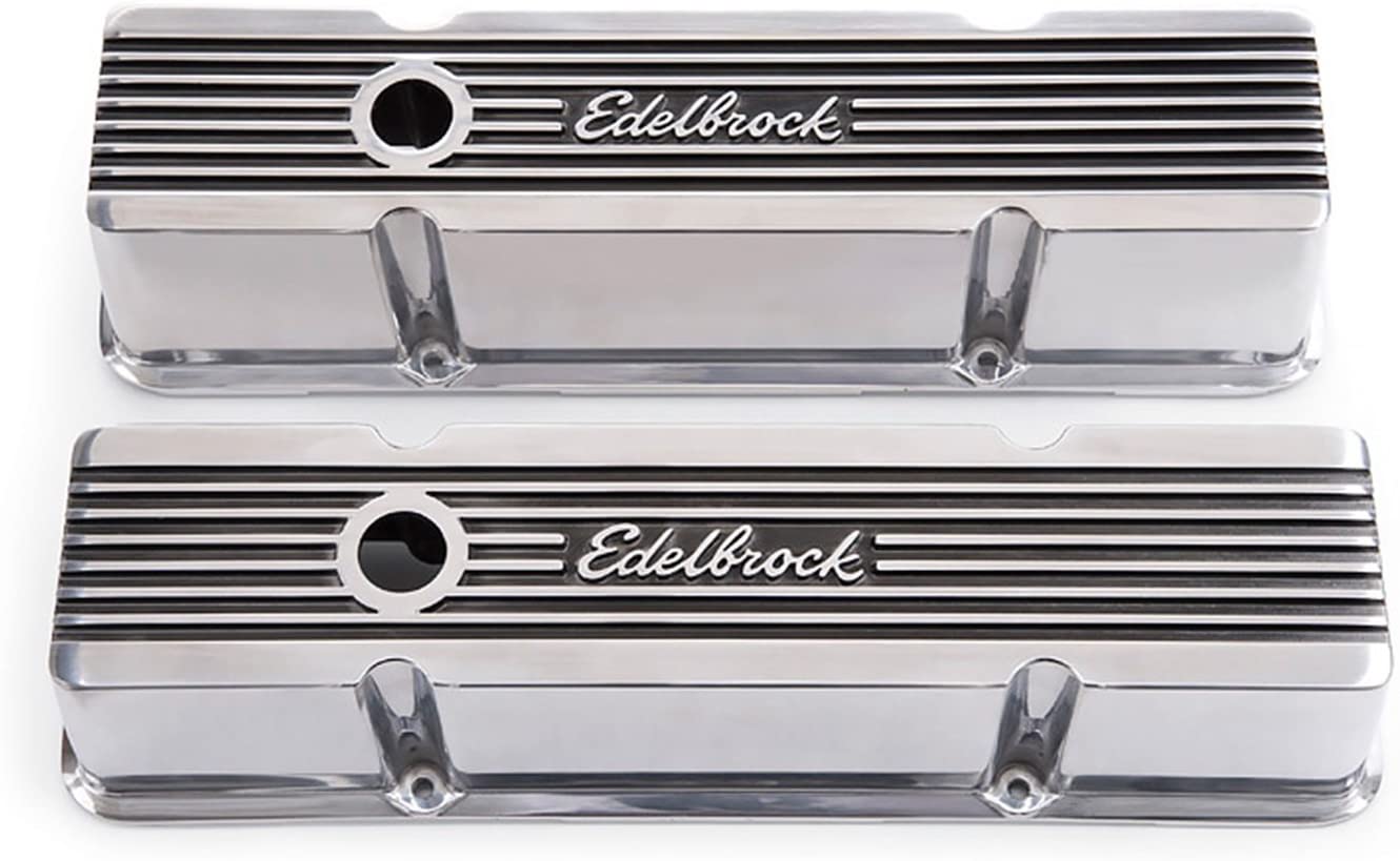 Edelbrock 4263 Elite II Valve Covers For Chevy 262-400 V8 1959-86