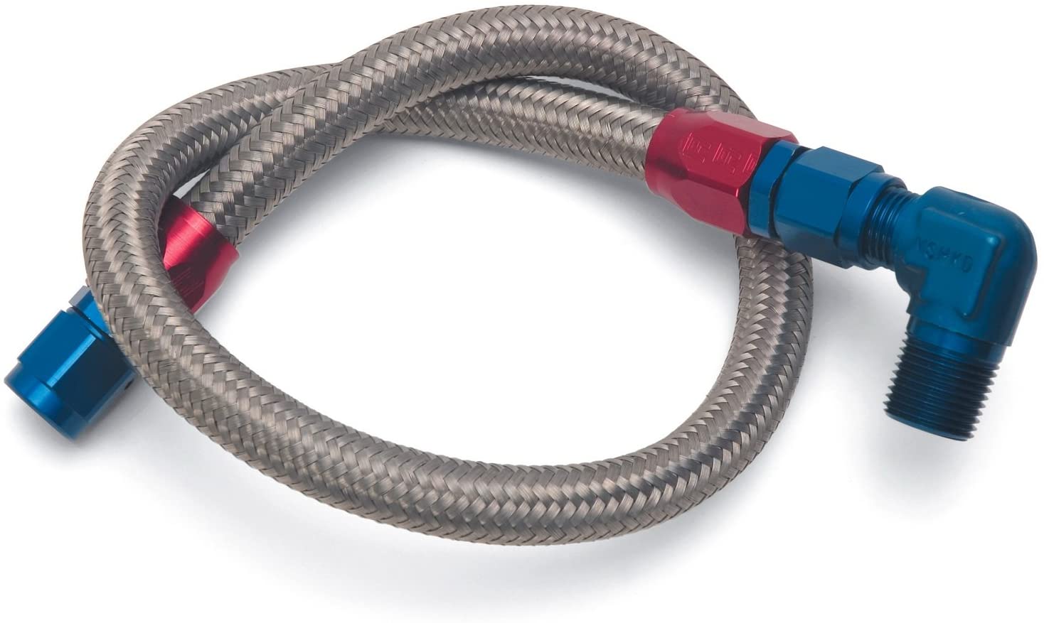 Edelbrock 8123 Fuel Hose Kit Braded Stainless Steel Hose For Chevy SB, Chrysler SB & BB