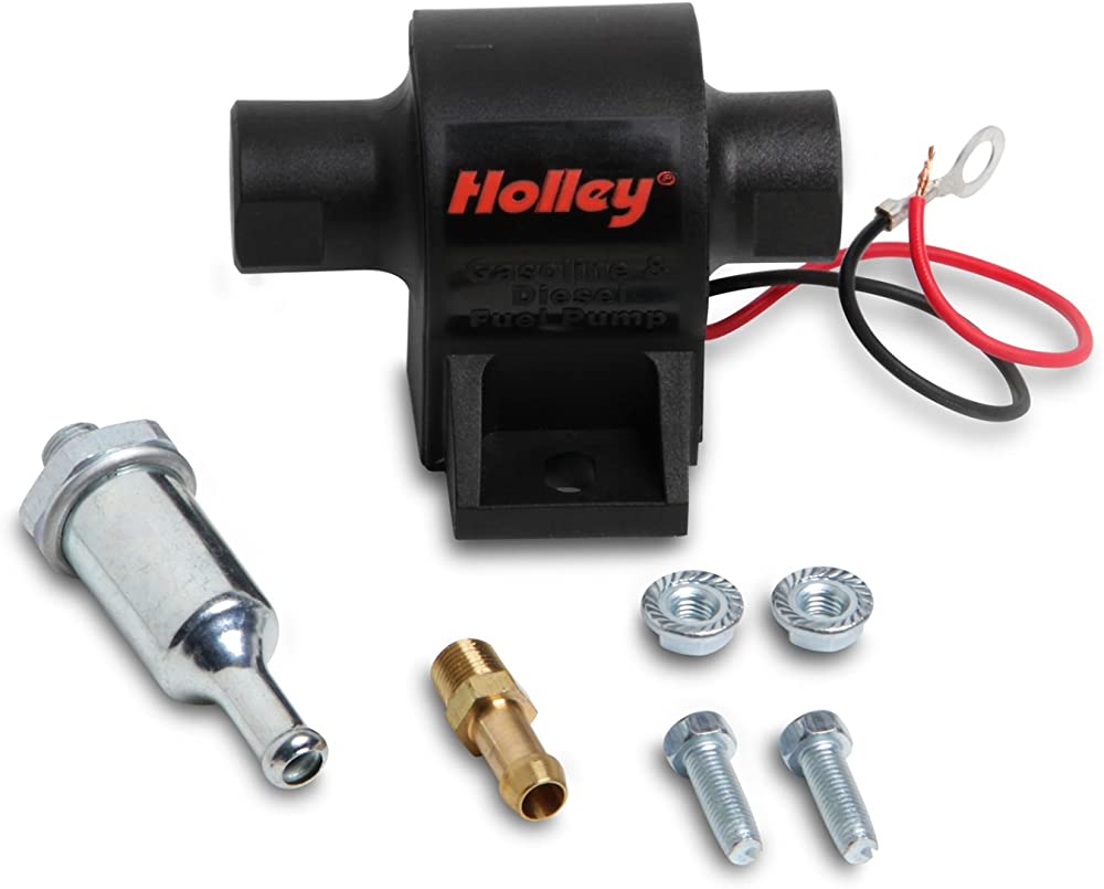 Holley 12-427 32 GPH Holley Mighty Mite Electric Fuel Pump, 4-7 PSI