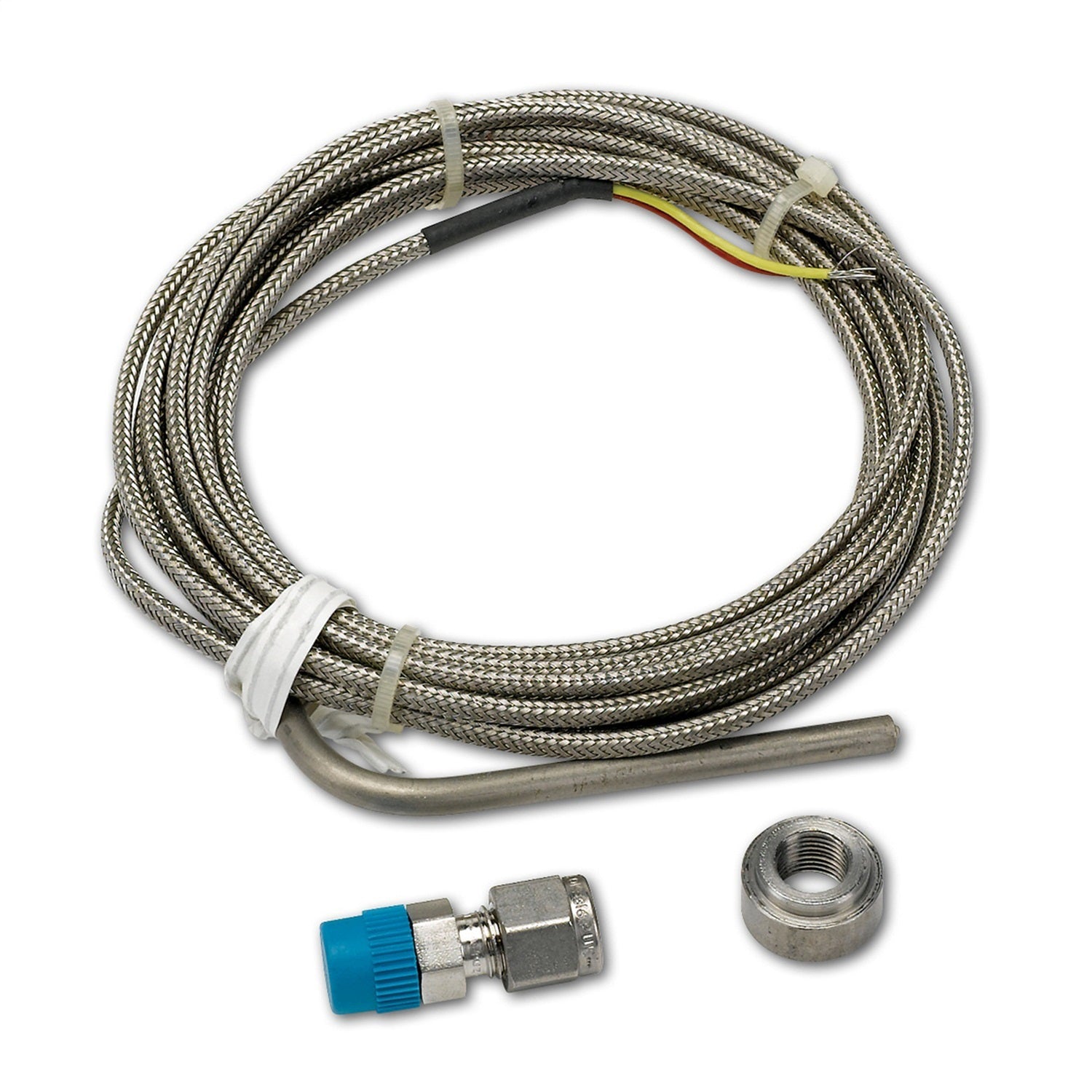 THERMOCOUPLE KIT, TYPE K, 3/16" DIA, OPEN TIP, 10FT, INCL. STAINLESS COMP. & WELD BOSS