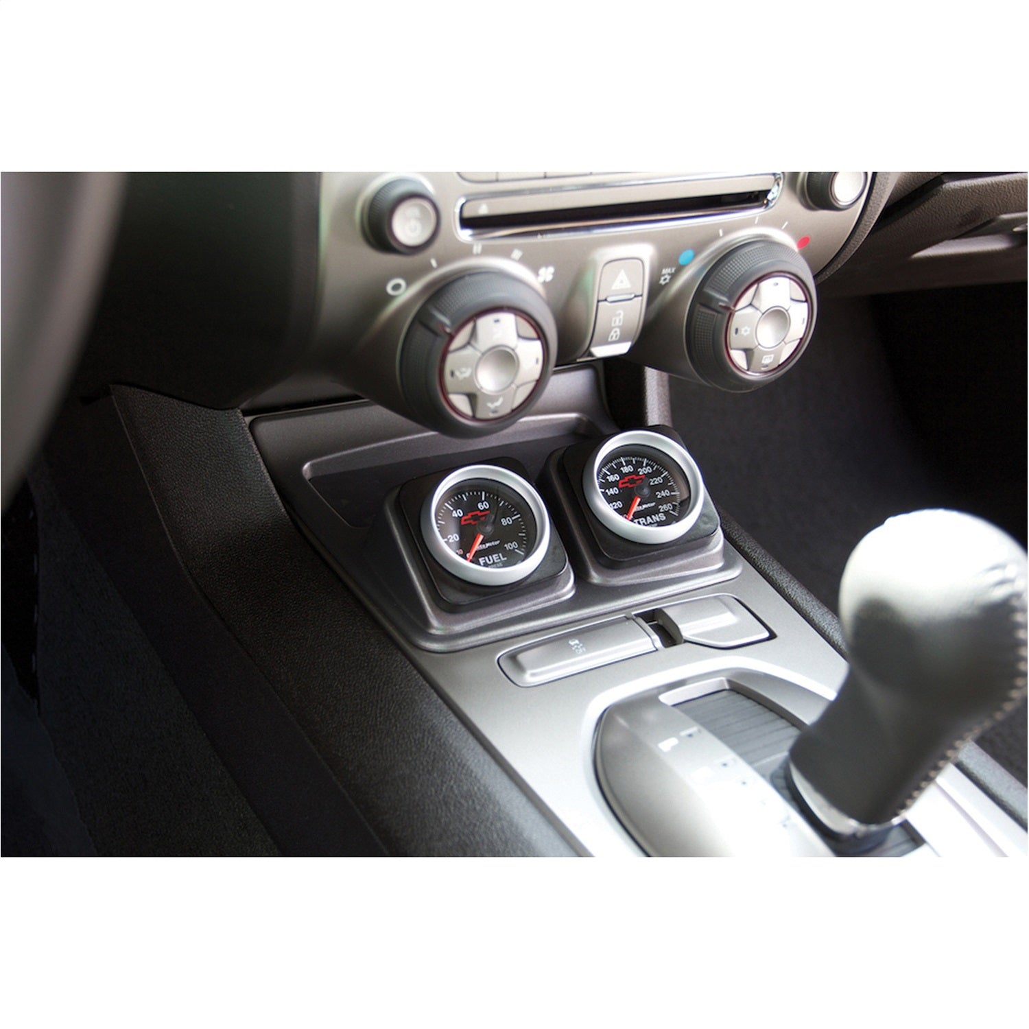 DIRECT FIT SHIFTER CONSOLE, DUAL, 2-1/16", CAMARO 10-15