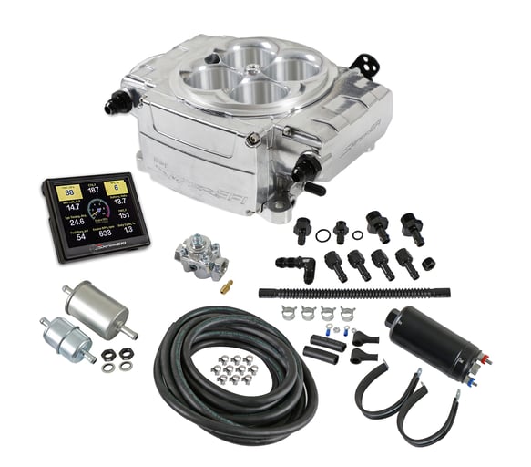 Holley 550-510-3XK Sniper 2 EFI - Shiny, Master Kit w/ 3.5" Handheld & Inline Pump