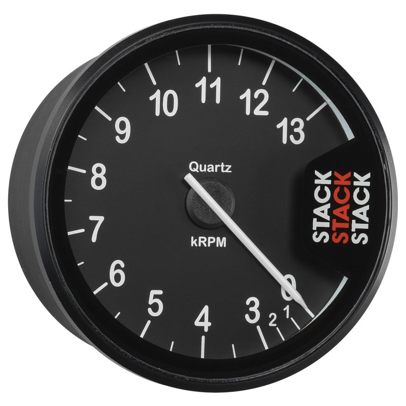 TACHOMETER, CLUBMAN, 80MM, BLACK, 0-3-13K RPM