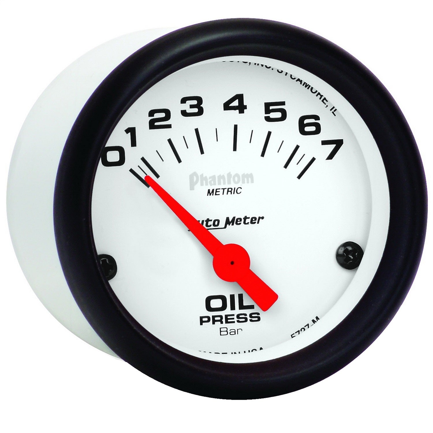 2-1/16" OIL PRESSURE, 0-7 BAR, PHANTOM