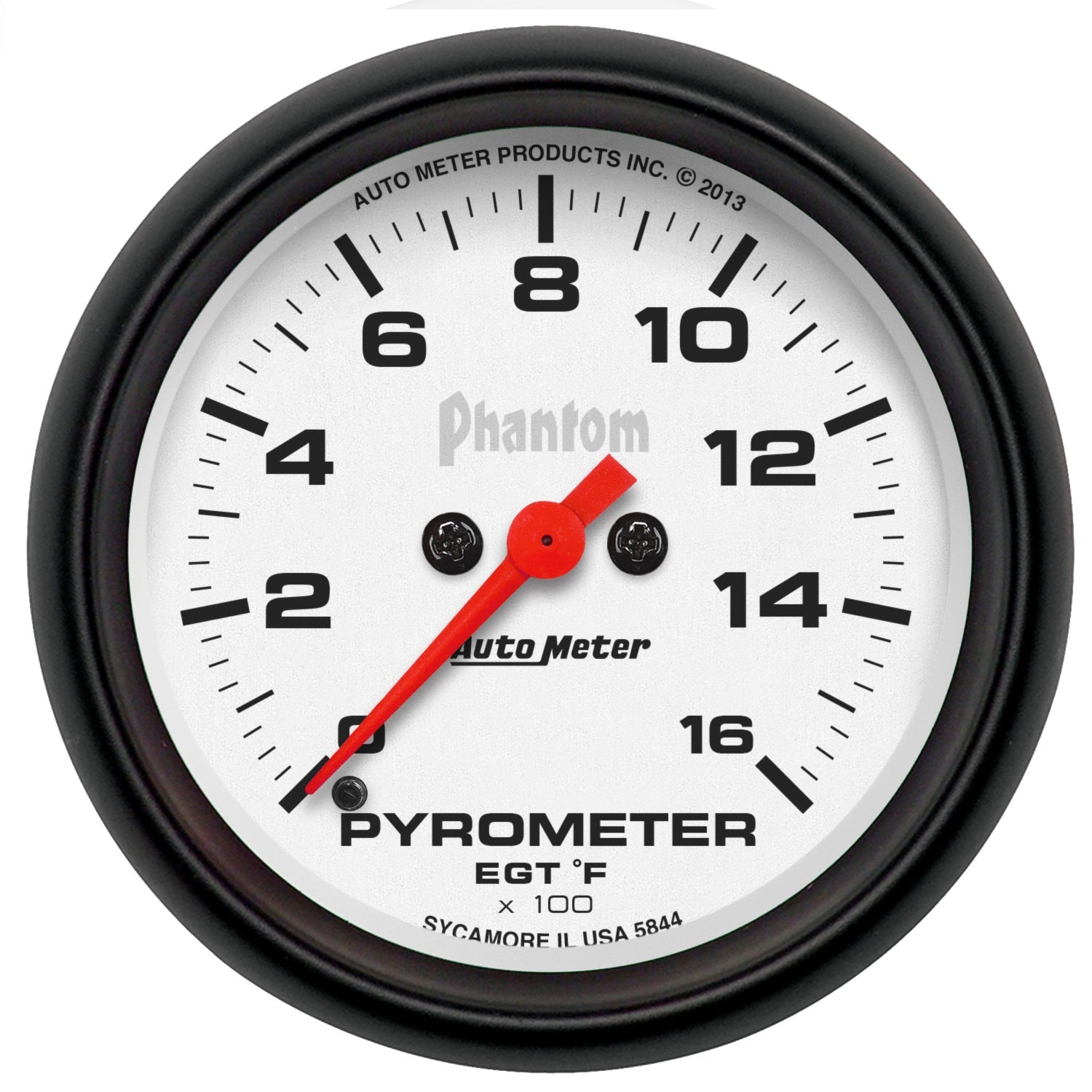 2-5/8" PYROMETER, 0-1600 °F, PHANTOM