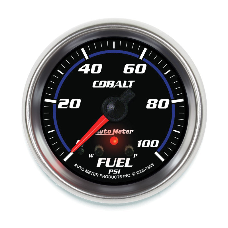 2-5/8" FUEL PRESSURE, 0-100 PSI, COBALT