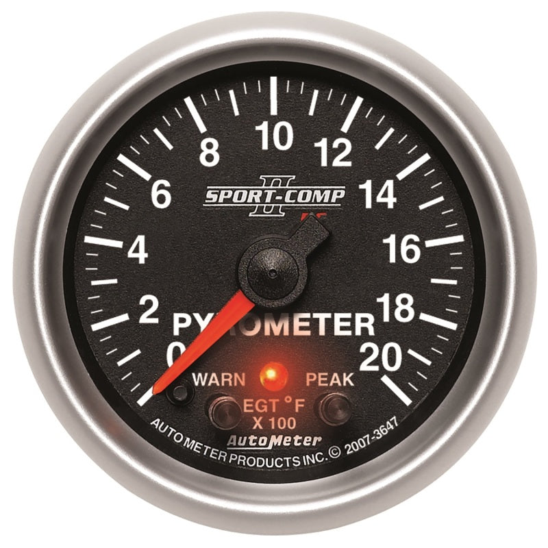 2-1/16" PYROMETER, 0-2000 °F, SPORT-COMP II