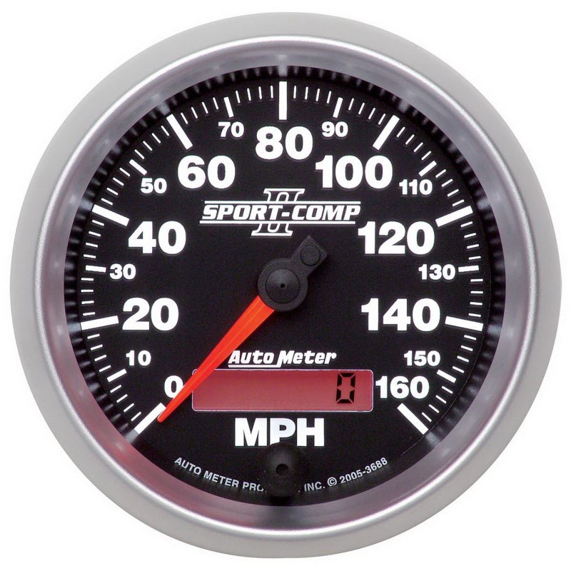 3-3/8" SPEEDOMETER, 0-160 MPH, SPORT-COMP II