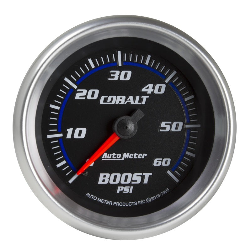 2-5/8" BOOST, 0-60 PSI, COBALT