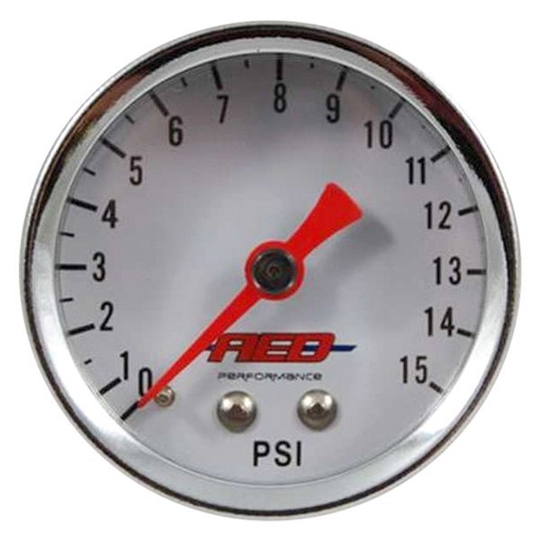 AED Performance 6100 Screw In Fuel Pressure Gauge 0-15 PSI