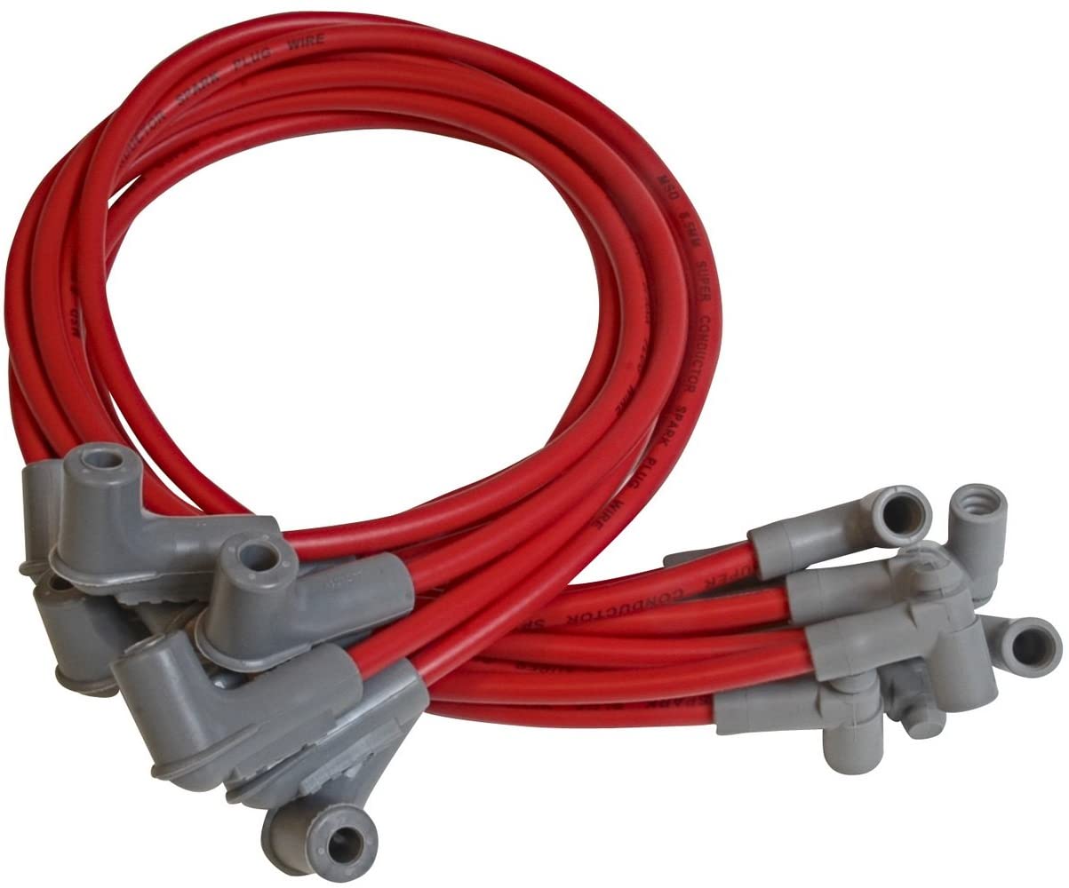 MSD 35609 Super Conductor Spark Plug Wire Set, Big Block Chevy w/HEI Tower Cap