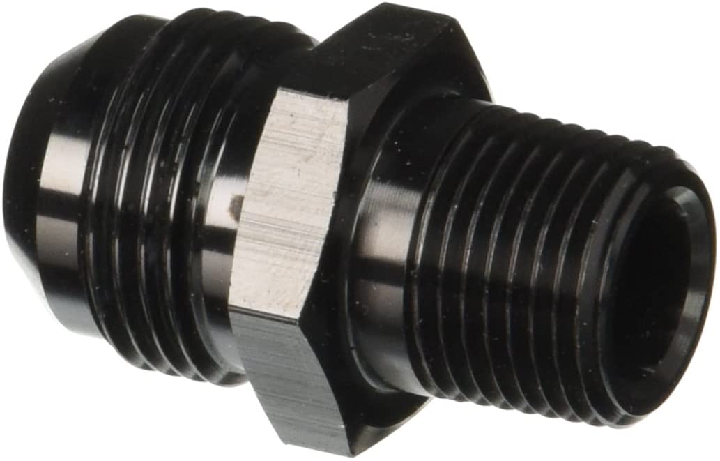 Redhorse Performance 816-12-08-2 -12 straight male adapter to -08 (1/2") NPT male - black