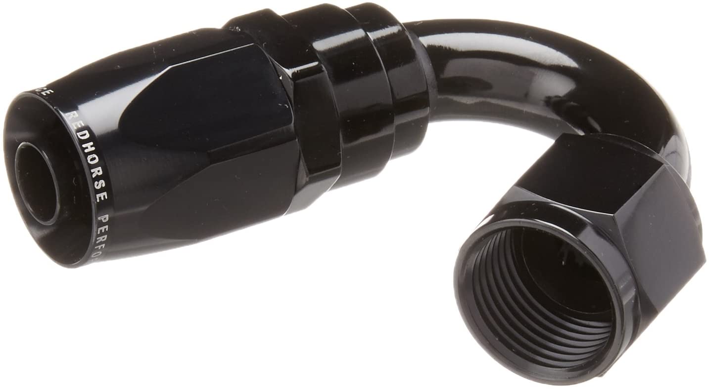 Redhorse Performance 1150-08-2 -08 150 degree female aluminum hose end - black