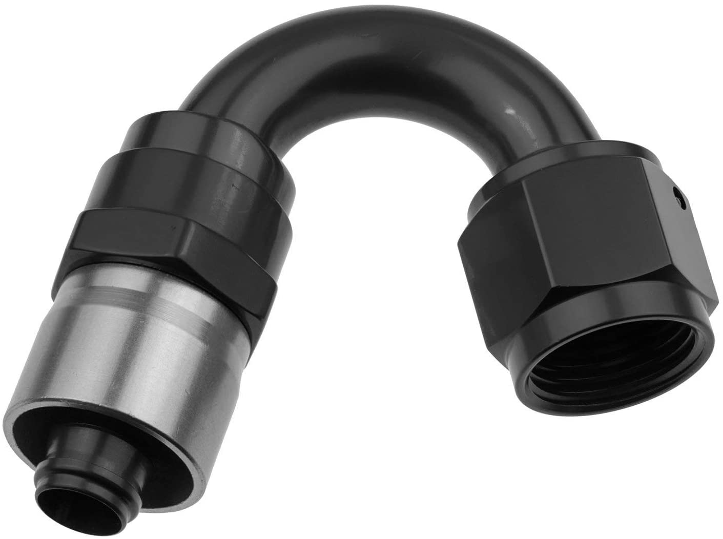 Redhorse Performance 7150-06-2 -06 AN 150 Degree Crimp Style Hose End - Black
