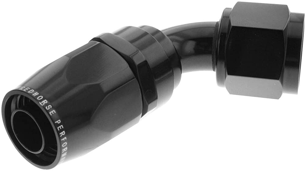 Redhorse Performance 1060-12-2 -12 60 degree female aluminum hose end - black