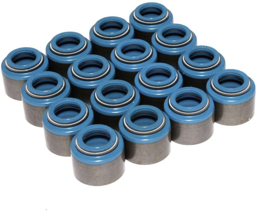 COMP Cams 529-16 Set Of 16 Metal Viton Valve Seals .530" Guide Size, 11/32" Valve Stem