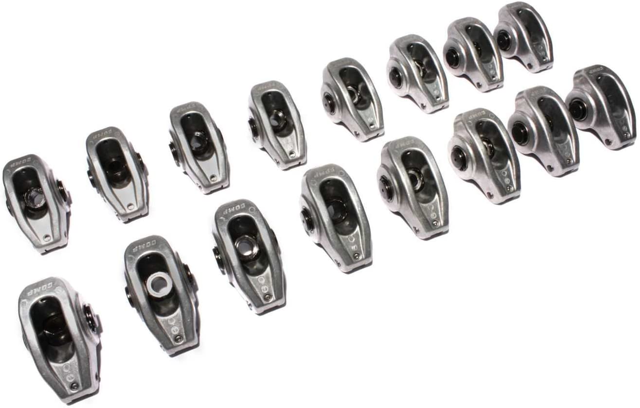 COMP Cams 17001-16 High Energy Diecast Aluminum Rocker Arms, SB Chevy 1.5 Ratio