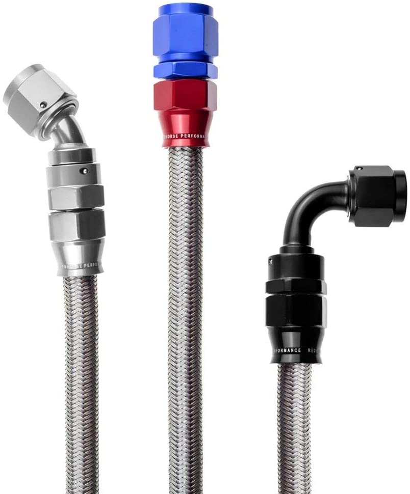 Redhorse Performance 303-06-6 -06 Conductive Core PTFE Hose - Stainless Steel Cover -6 feet