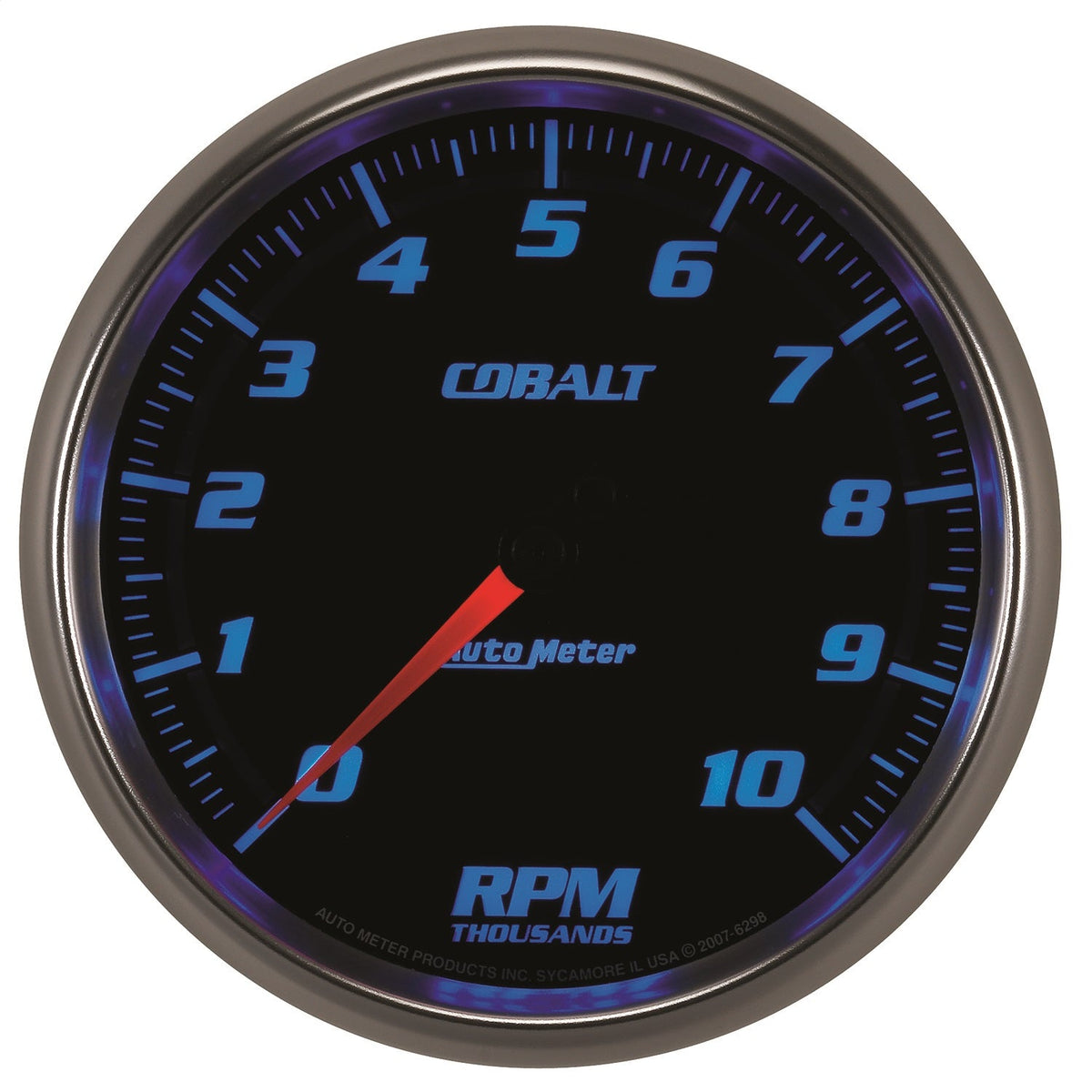 5" IN-DASH TACHOMETER, 0-10,000 RPM, COBALT