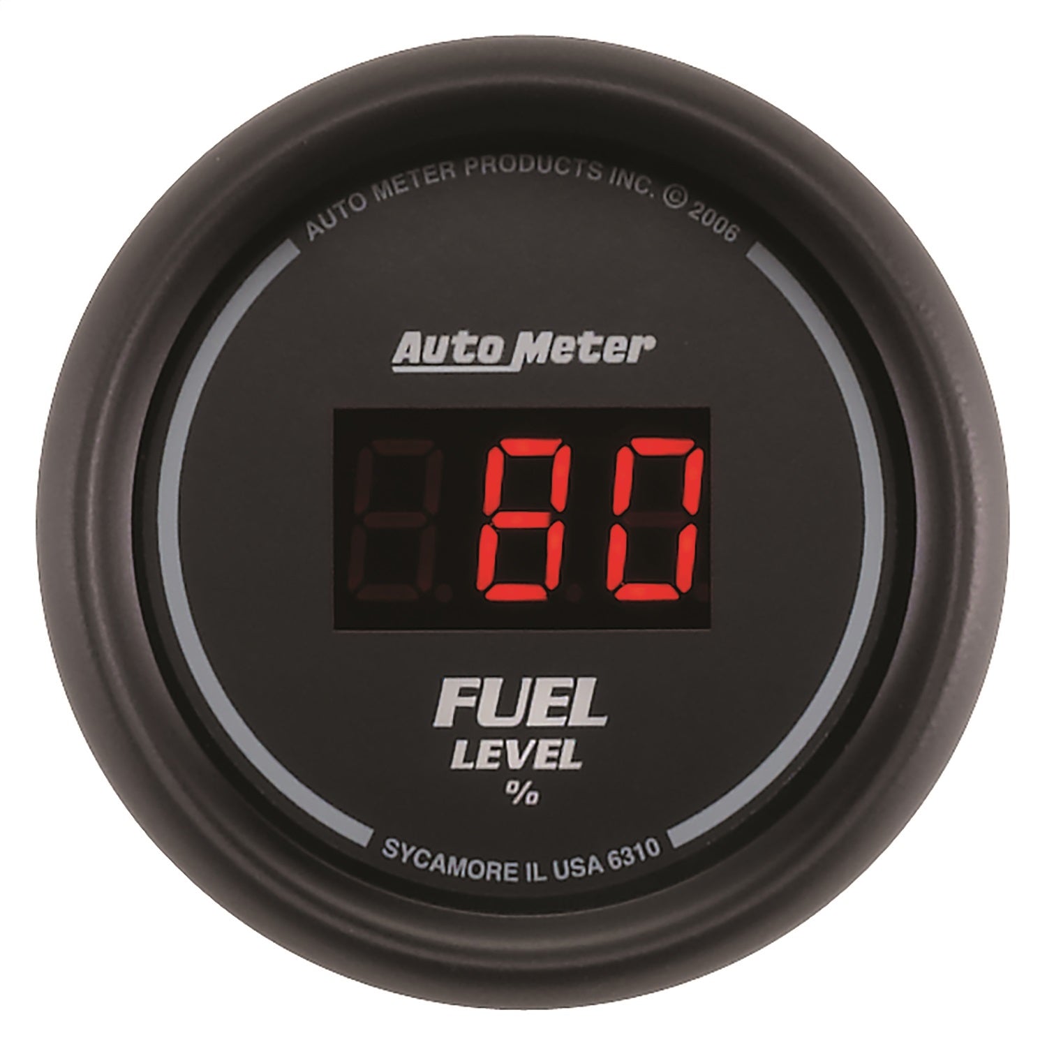 2-1/16" FUEL LEVEL, PROGRAMMABLE 0-280 ?, DIGITAL BLACK