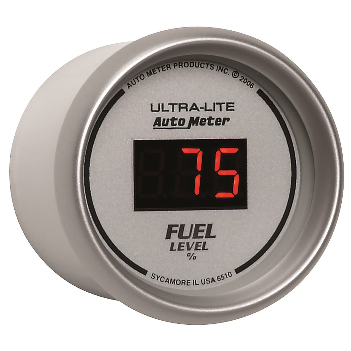 2-1/16" FUEL LEVEL, PROGRAMMABLE 0-280 ?, DIG. SILVER