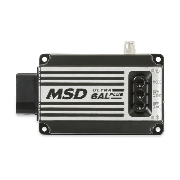 MSD 65233 Ultra 6AL Plus Ignition Control, with 3 Rev Limiters - Black