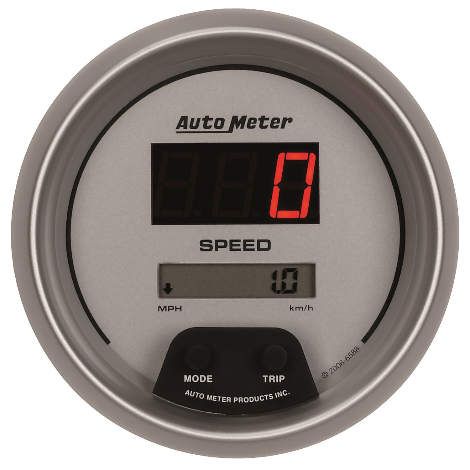 3-3/8" SPEEDOMETER, 0-260 MPH / 0-260 KM/H, ULTRA-LITE DIGITAL