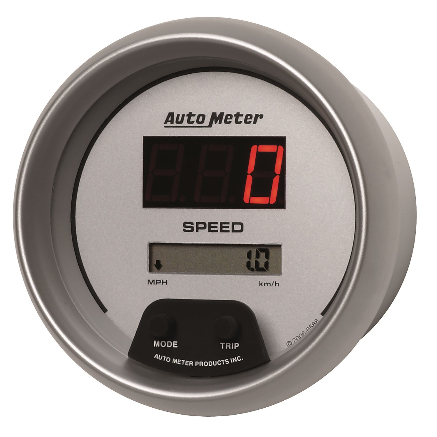 3-3/8" SPEEDOMETER, 0-260 MPH / 0-260 KM/H, ULTRA-LITE DIGITAL