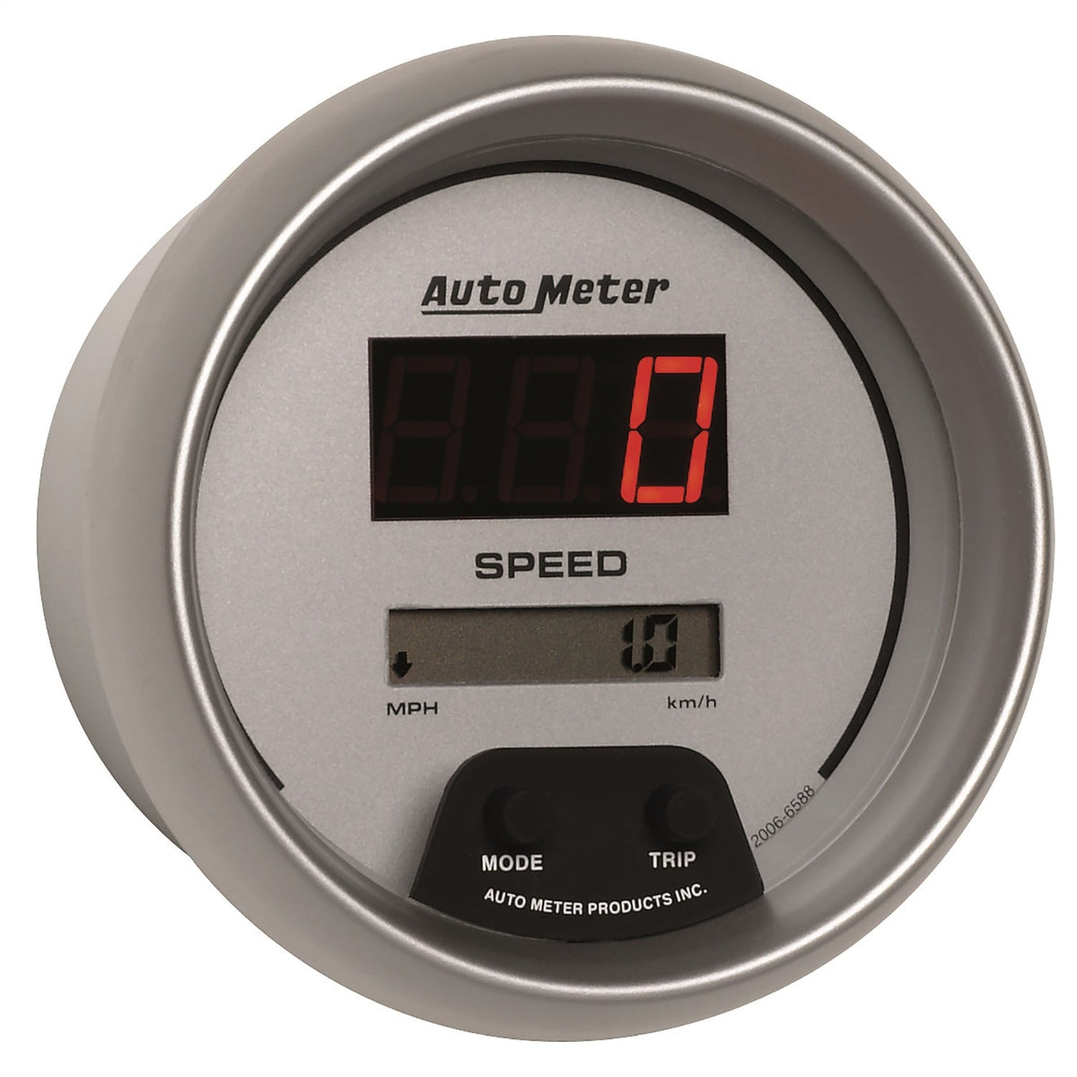 3-3/8" SPEEDOMETER, 0-260 MPH / 0-260 KM/H, ULTRA-LITE DIGITAL