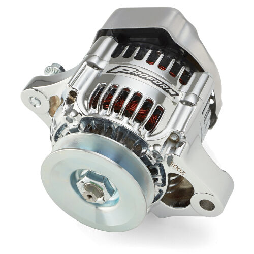 Proform 66431 50-Amp Mini Alternator, Chrome Finish, 1-Wire