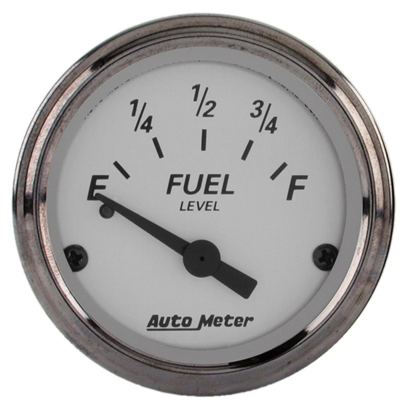2-1/16" FUEL LEVEL, 0-90 ?, GM, SILVER